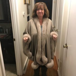 Cashmere/fur Wrap